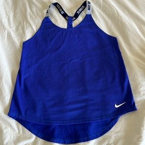 Nike dry fit workout top, size small, royal blue